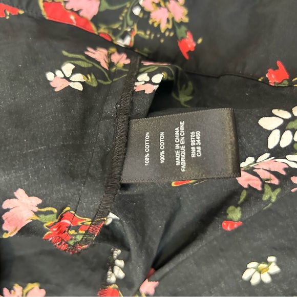 ◾️Rebecca Taylor Floral Peplum 100% Cotton Top - Picture 4 of 6